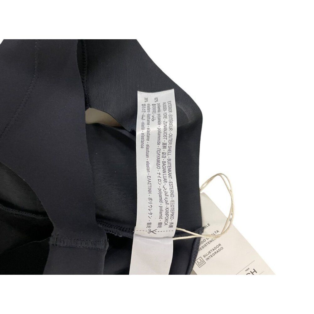 Black High-Neck Ribbed Crop Top - Picture 6 of 11